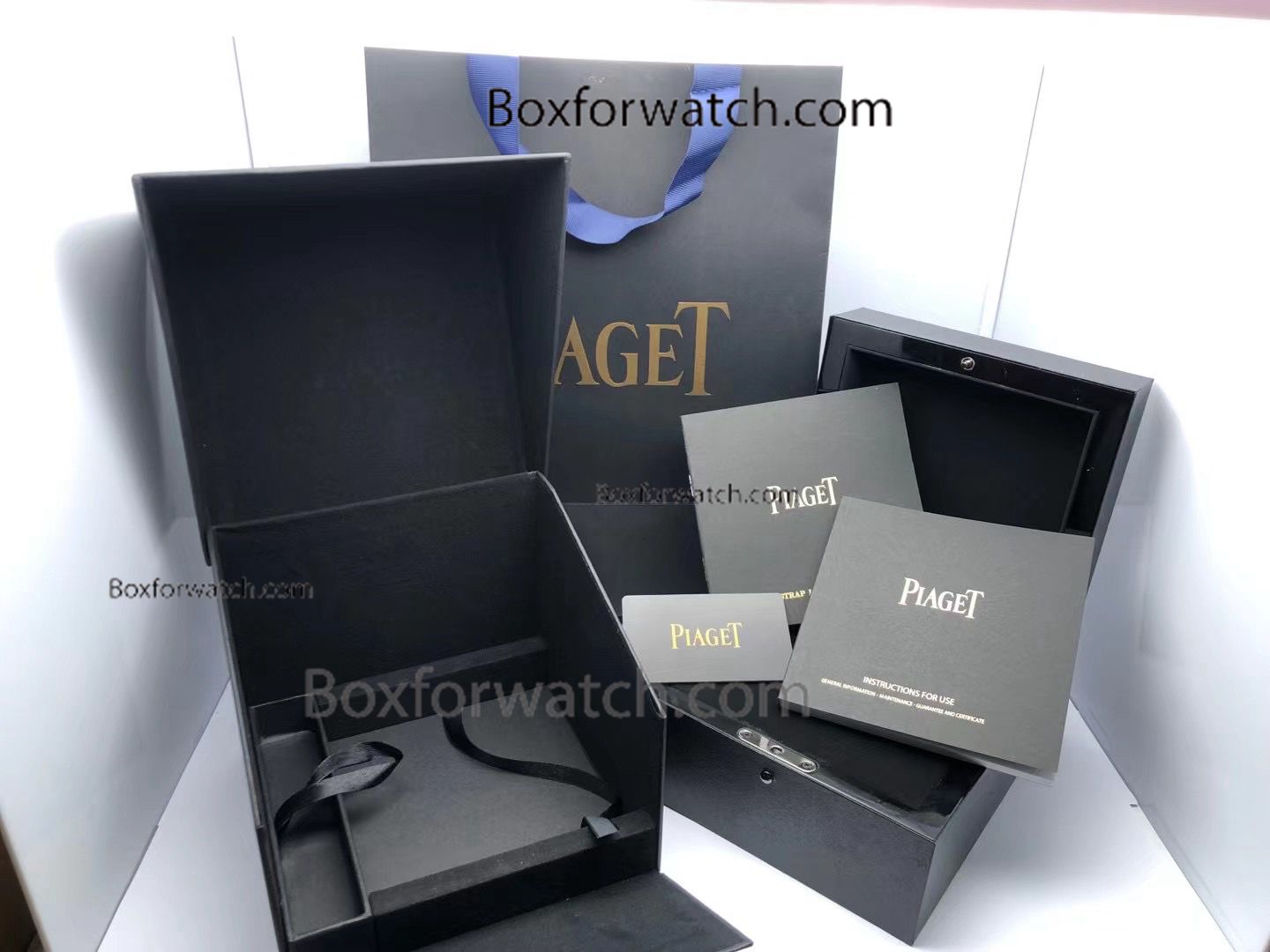 Piaget Replica Watch Box Black Wood Box set